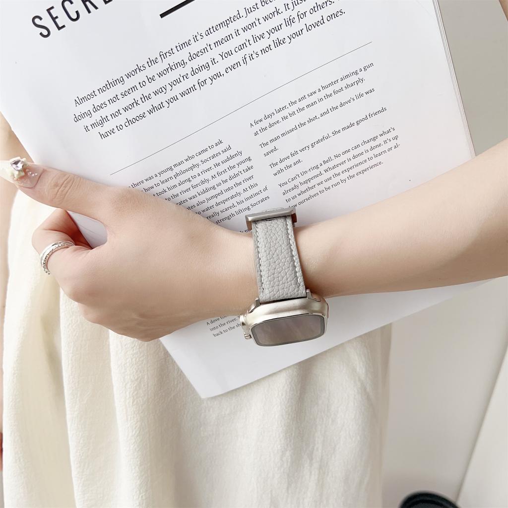 Lederarmband mit Litschi-Textur für Apple Watch Serie 10 Ultra 9 8 7 SE 6 5 4 3 2 1 46mm 49mm 45mm 44mm 40mm Uhrenarmbänder Armband