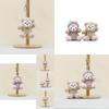 Adorable Duffy Bear Plush Keychain Soft Toy Cute Doll Accessory For Bags