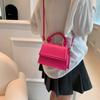 Personality trend handbag bag women's 2024 summer new foreign style texture small fresh shoulder messenger bag tide
