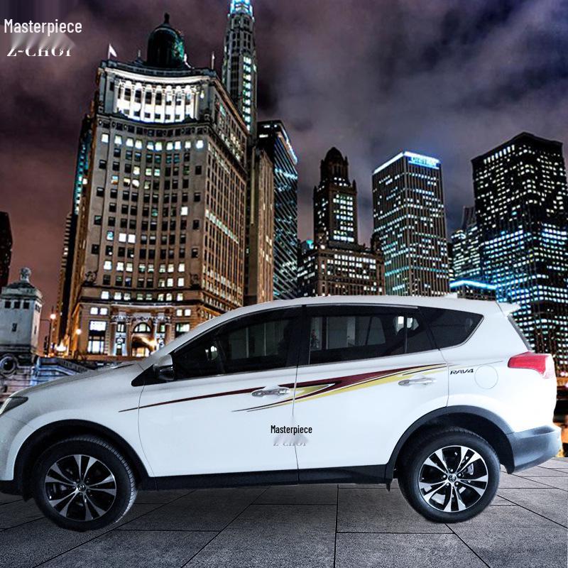 RAV4 (2014-2019) Karosseriefarbstreifen Prinzessin Autoaufkleber - Individuelle Außendekoration