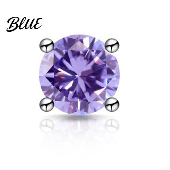 Fashion Jewelry For Women Zirconia Stud Earrings One Carat Main