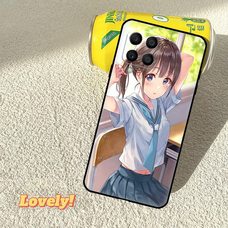 Anime girl cartoon japan cute Case For Samsung Galaxy M53 M16 M11 M21 M31 M35 M12 M13 M14 M15 M36 M56 M32 M52 M55 M34 M54