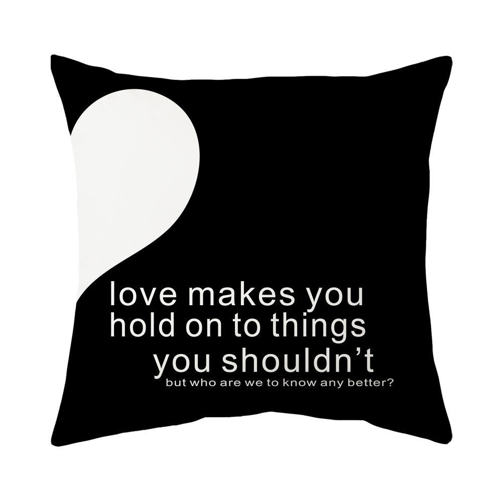 Valentine's Day Pillow New Sofa Cushion Bedside Backrest Plush Pillow Cover Shopee