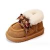 Winter Baby Boots Leather Warm Plush Girls Shoes Soft Sole  Toddler Children Snow Boots 16-25