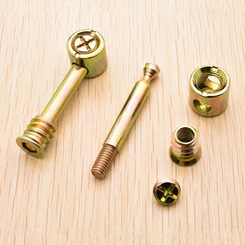 10 Pcs Furniture Cam Lock Nut Connectors Hammer Nut Screw Eccentric Fitting for Cabinet Drawer Wardrobe Panel Connecting