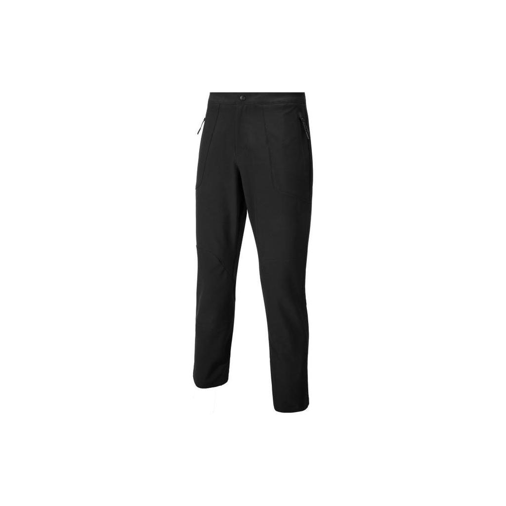 Puma Seasons High-End Outdoor Series Solid Color Button Slim Straight Casual Pants Women pants Black 522584-01