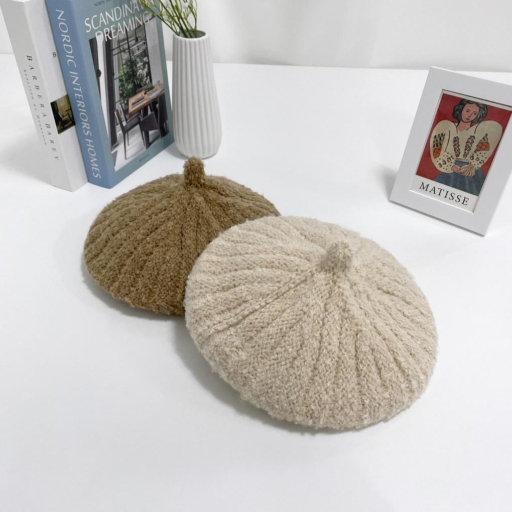 Women's and Men's Daily Fleece Peaked Beret Hat