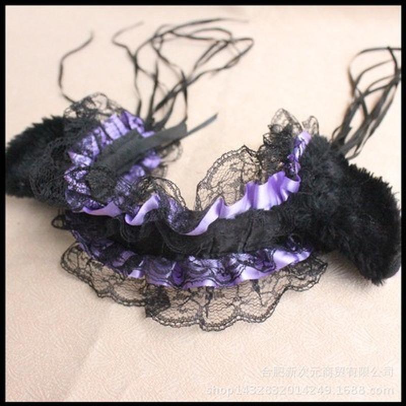 Japanische Mädchen Spitze Glocke Katze Ohr Hoop Lolita Maid Stirnband Nette Anime Cosplay Lolita Haar Zubehör