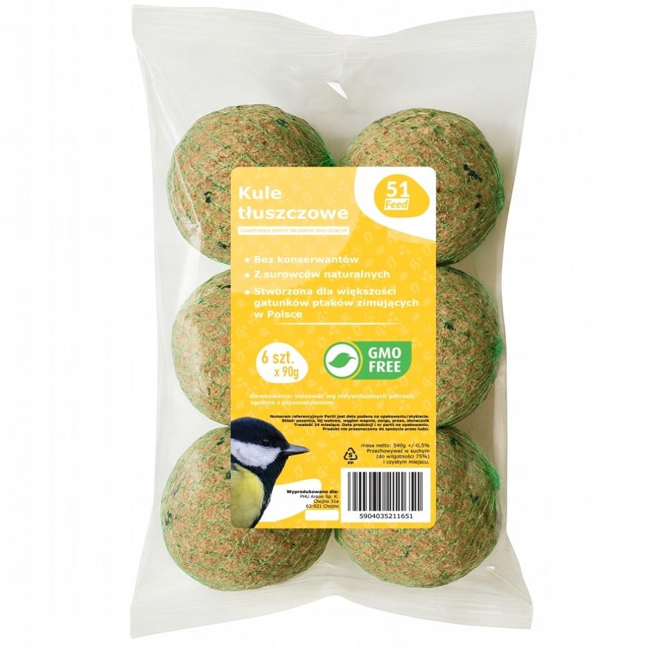 51Feed Kule Tłuszczowe 6 X 90G