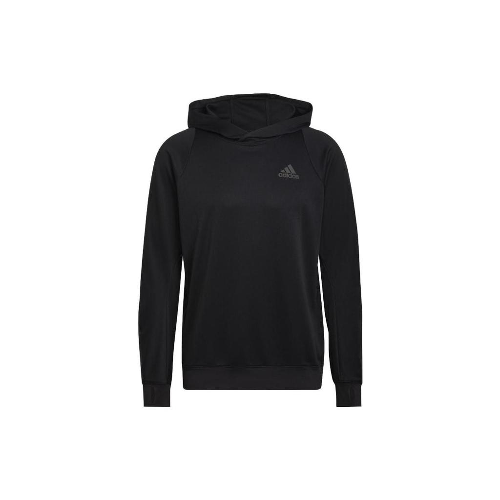 Adidas Striped Hoodie With Long Sleeves Men Hoodie Black HE2472