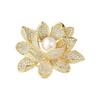 Perlen Pfingstrose Brosche: Eleganter Duftender Stil Damen Anstecknadel-Accessoire