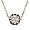 ABG722B22896 Necklace Champagne Gold Metal/leather Women