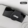 Cup Holders Leather Car Glasses Case Sunglasses Storage Box Clip For Jeep Renegade Wrangler JL JK Gladiator Grand Cherokee Compa