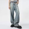 Men's Summer New Product, Niche Inverted Design, Feeling Ruffled and Handsome, Straight Leg Loose Fitting Jeans
