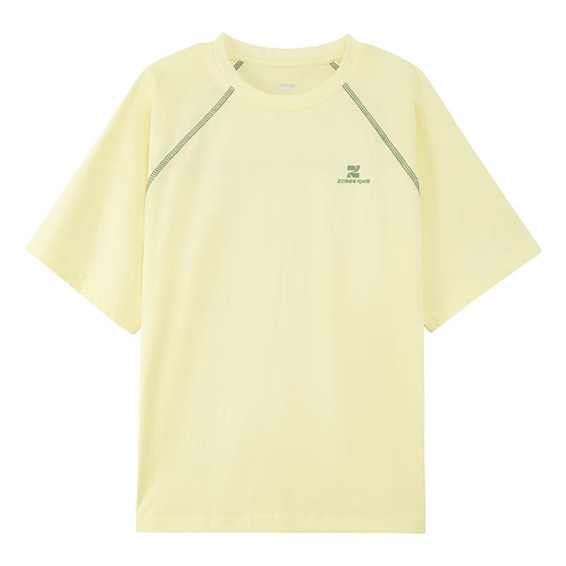 Zuoxi Boys  2026 Summer Cooling Artistic Letter Polo T-shirt 120