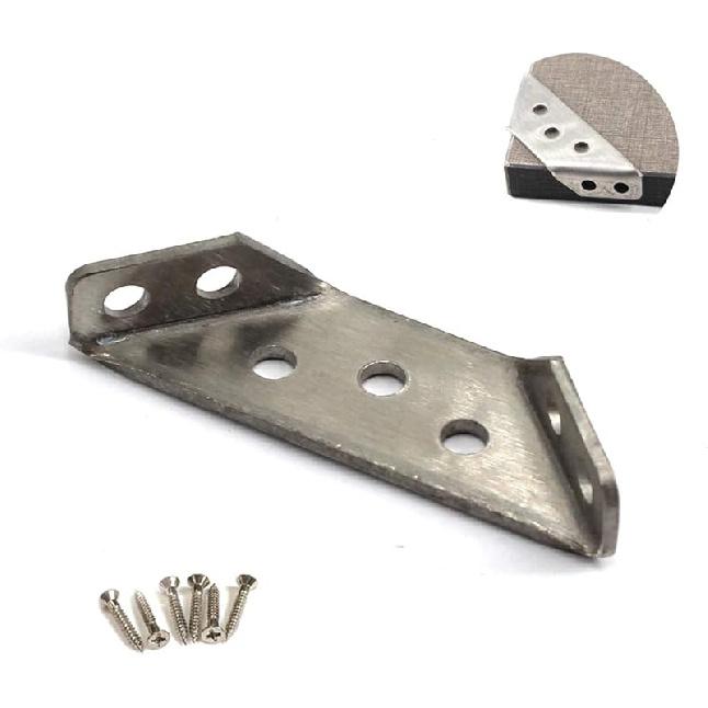 69x20mm Wall Mount Shelf Bracket Stainless Steel Corner Brace Angle Bracket Shelf Support (Pack of 10) S