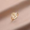 Skyrim Spiral Curl Circle Stainless Steel Ring For Women's Fashionable And Minimalist Birthday Gift Jewelry Gift New