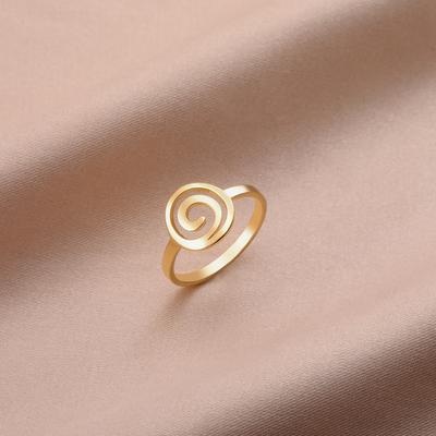 Skyrim Spiral Lock Kreis Edelstahlring Für Damen Modischer Und Minimalistischer Geburtstag Geschenk Schmuck Geschenk Neu