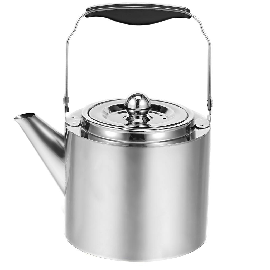 Stainless Steel Tea Kettle Large Capacity 1.8L Portable Household Kettle with Filter and Lid