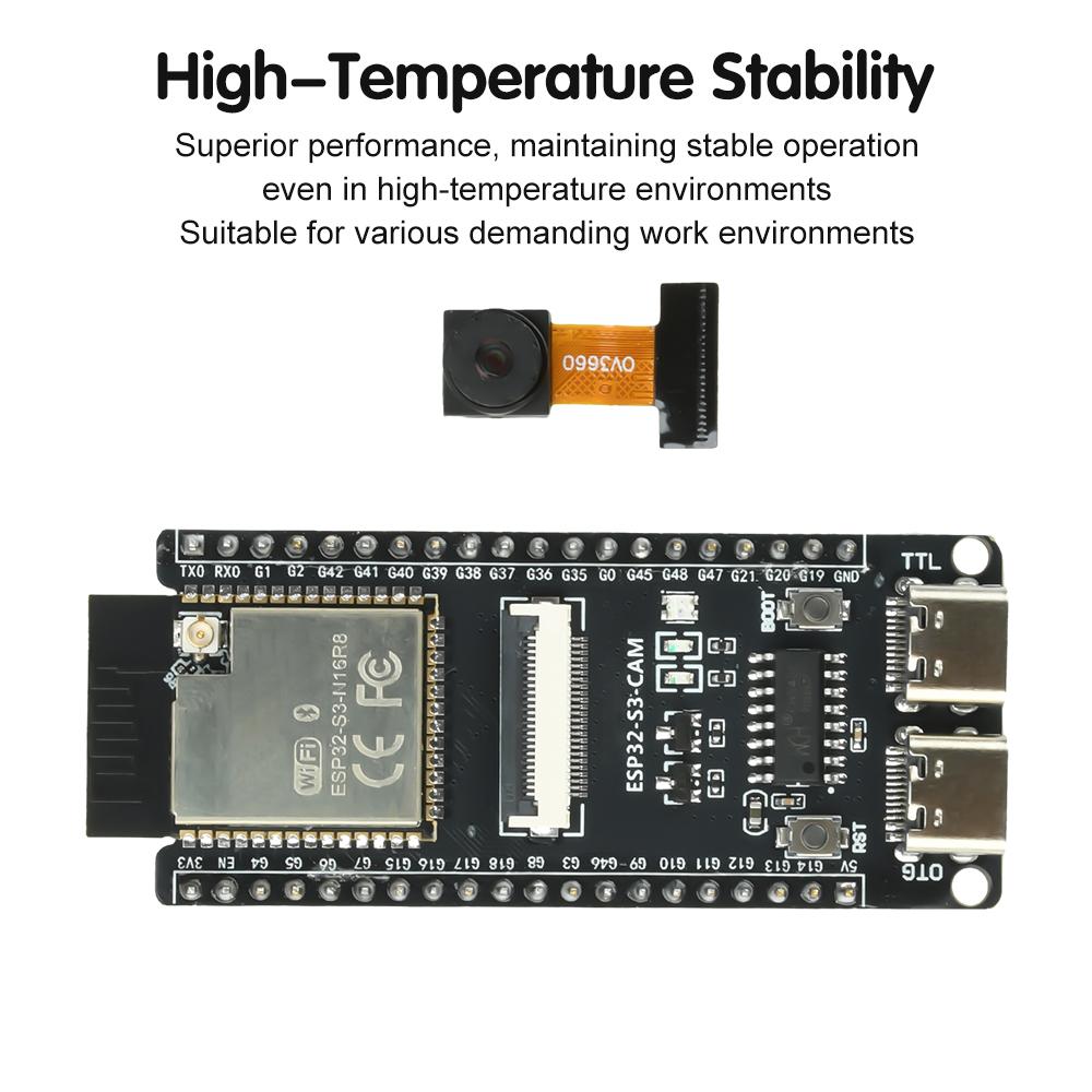 ESP11-S1-CAM Development Board Core CH111 Camera Module Onboard ESP11-S1-N16R8 Module Dual Type-C Electronic Kit