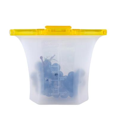Multifunctional 1000ml Fresh-keeping Bag Double Lock Portable Freezer Seal Bags Leakproof Reusable Food Storage Bag Picnic