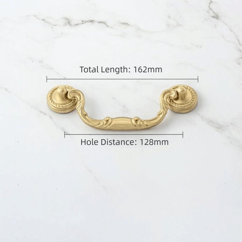 Solid Brass Cabinet Pulls Antique Bronze Finish Drawer Knobs Durable Wardrobe Handles  Bedroom Use