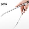 Talos Kitchen Tongs with Anti-Slip Handle And Silicone Scalloped Edges, Stainless Steel Locking Food Clips for Grilling BBQ Salad, Dishwasher