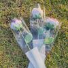1pc Gradient Rose Artificial Flowers Mother' Day Gift Crochet Flowers DIY Homemade Bouquet Rose Crochet Woven Flower Home Decor