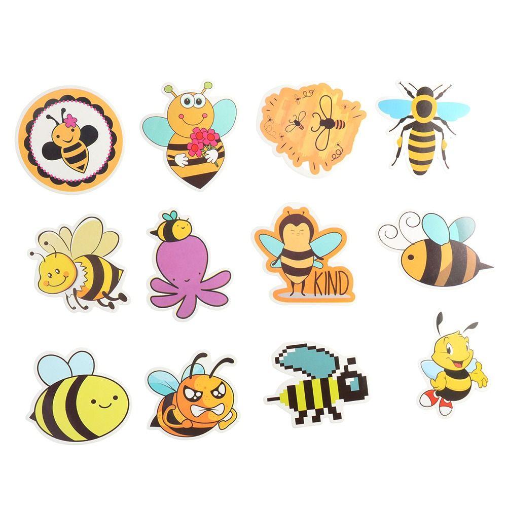 

50 шт. граффити пчела декоративные водонепроницаемые виниловые наклейки для учителей и подростков милые наклейки для взрослых,