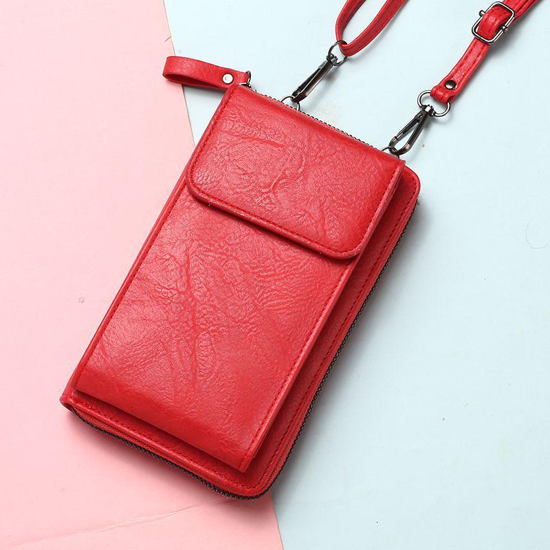 Summer 2024 Women's Multi-functional Crossbody Phone Bag with Zipper & Snap Button