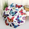 1pc Butterfly Garden Automatic Open/Close Umbrella Compact Folding Umbrella, All-Season Portable Umbrella for Women/Men F1124014