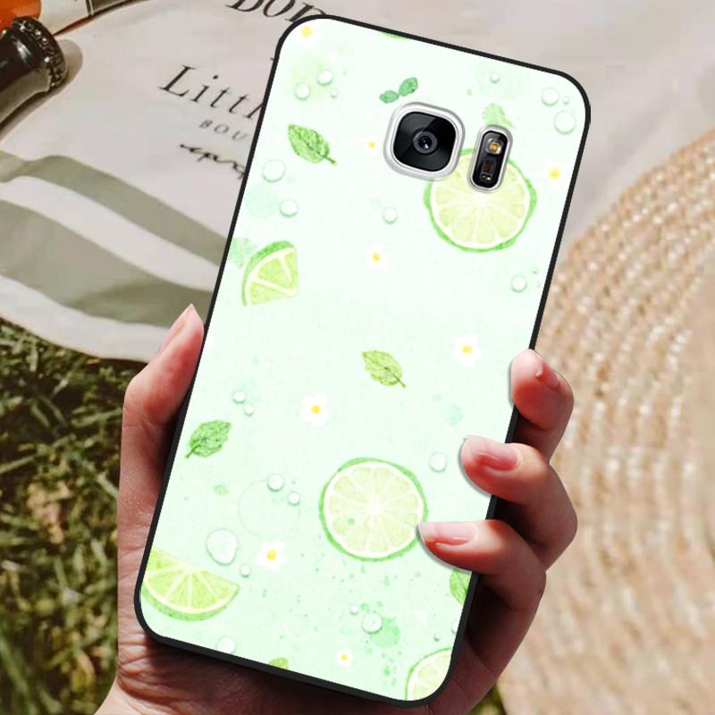 For Samsung Galaxy S7 Edge Silicone Case Cute Pattern Soft TPU Phone Cover For Samsung Galaxy S6 S7 S 7 Edge Back Cover Bumper