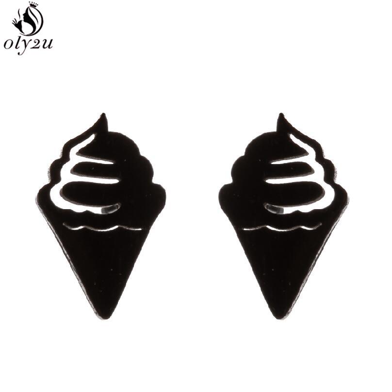 Stainless Steel Bat Stud Earrings for Women Men Punk Halloween Party Gift Goth Skull Spider Web Earings Cosplay Piercing Jewelry