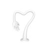 Mini Portable Tripod Stand, Flexible Gooseneck Non-Slip Silicone Desktop Phone Holder for Live Streaming, Compatible with iPhone Android