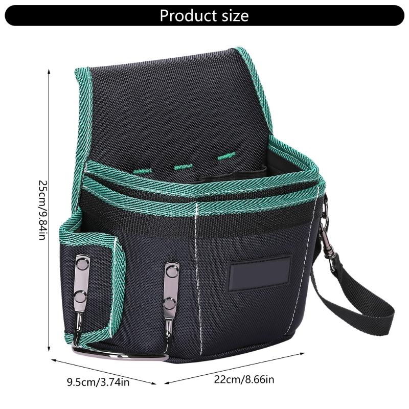 Tear Resistant Tool Belt Pouch for Carpenters and Electricians with Comfortable Fit and Enhances Portability