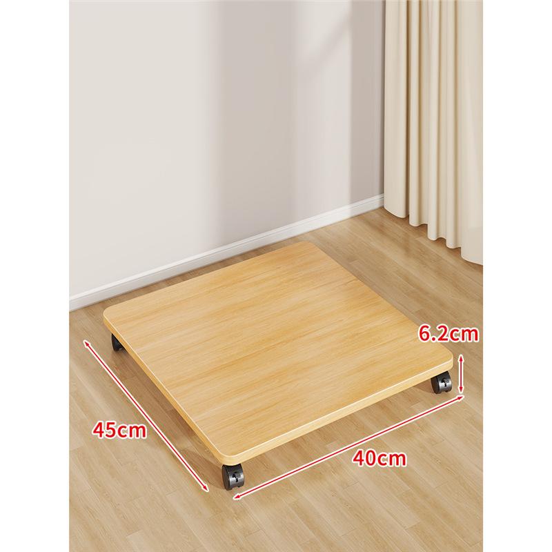 Multi-Purpose Movable Storage Tray with Casters: Floor Stand, Shelf, Bracket, and Container