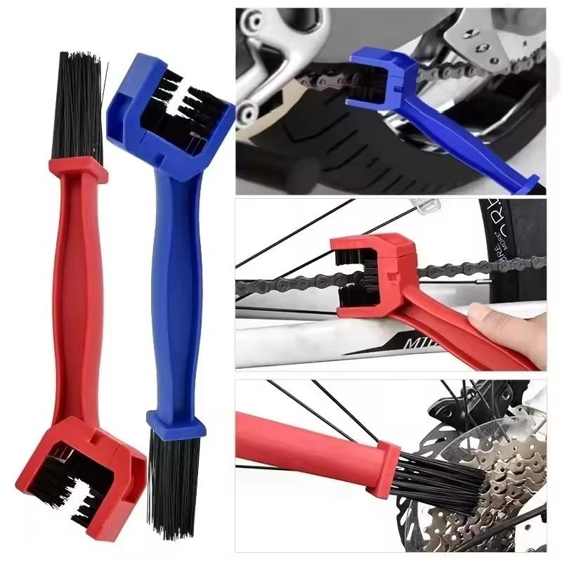 1Pc Motorcycle Chain Washer Universal Rim Care Tire Cleaning Brushes Bicycle Chain Dirt Clean Brushes Gear Maintenance Tool