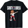 Dabbing Jongen Zuid-Korea Voetbalfan Shirt Koreaanse Vlag T-shirt