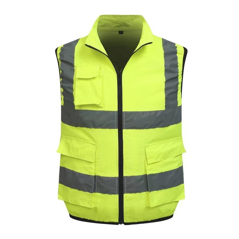 Unisex Summer Reflective Vest with Fan - Heatstroke Prevention & Cooling Function