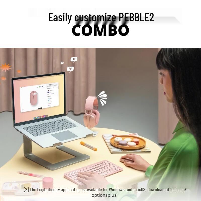 Logitech PEBBLE 2 COMBO Wireless Keyboard & Mouse Set