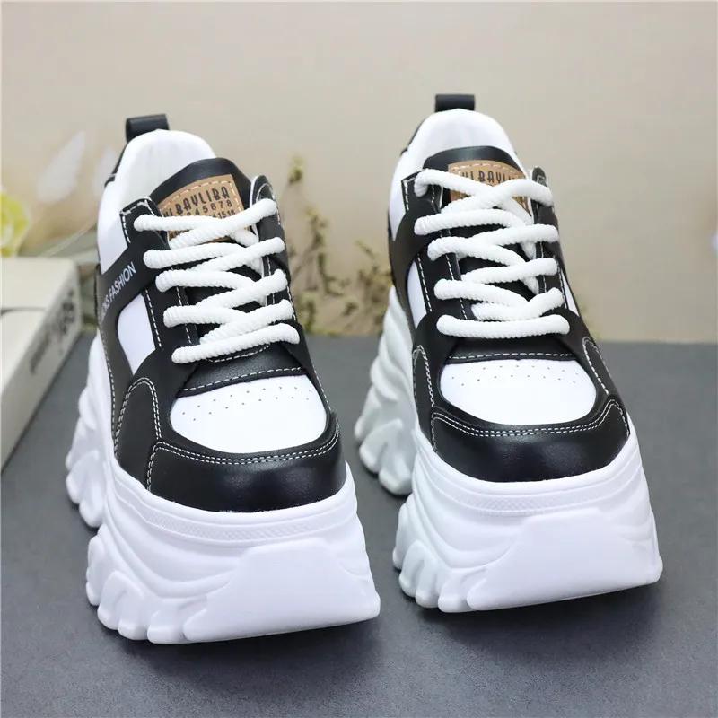 Fashion 12CM Microfiber Leather Platform Wedge Fashion Mary Jane Chunky Heels Spring Chunky Sneaker Autumn Pumps Ankle Boots Shoes