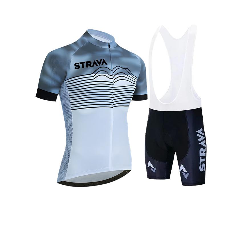 Short-sleeved Men's Tight-fitting Quick-drying Breathable Mountain Road Bike Cycling Suit 2026 Summer Breathable Cycling Suit Set