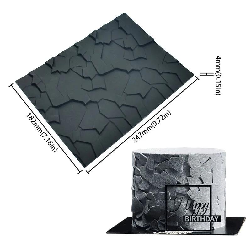 Stampi in Silicone Tronchetto di Natale per Cottura Fondant Mousse Dessert Cioccolato Morbido Decorazioni Pasticceria Strumento