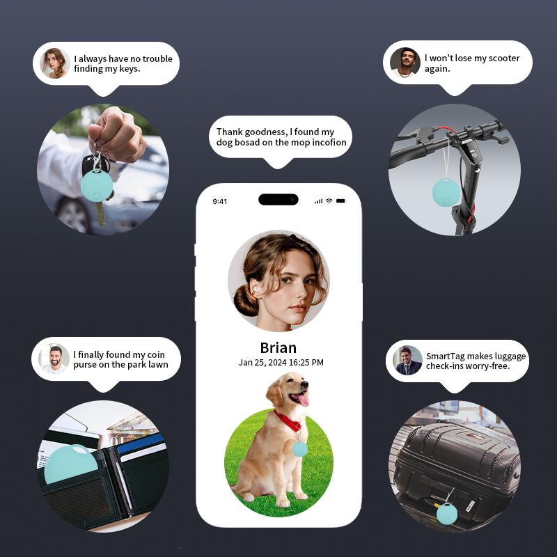 Mini Bluetooth GPS Tracker For Apple Find My Anti Lose Reminder Device Key Finder Pet Dog Kid Bag Wallet Car Locator Smart Tag