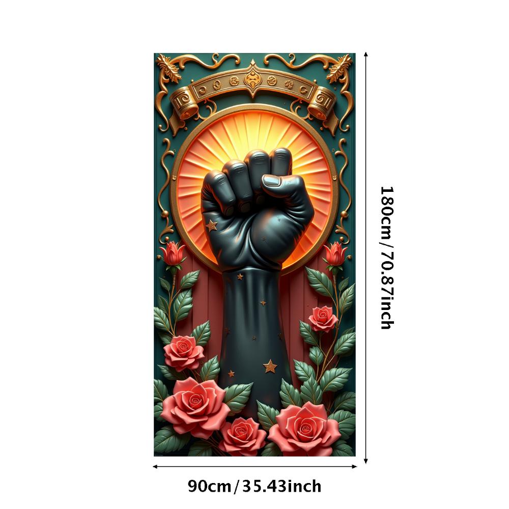 

Protest Decor Imagery Wall Decor Social Justice Banner Illustrative Detail Fist Symbol For Social Justice Events Wall