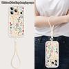 Wrist Strap Lanyard Phone Case For iPhone 17 Pro Max Air 16E 16 14 15 Pro 12 13 Pro Max 11 Colourful Plant Pattern TPU Cover