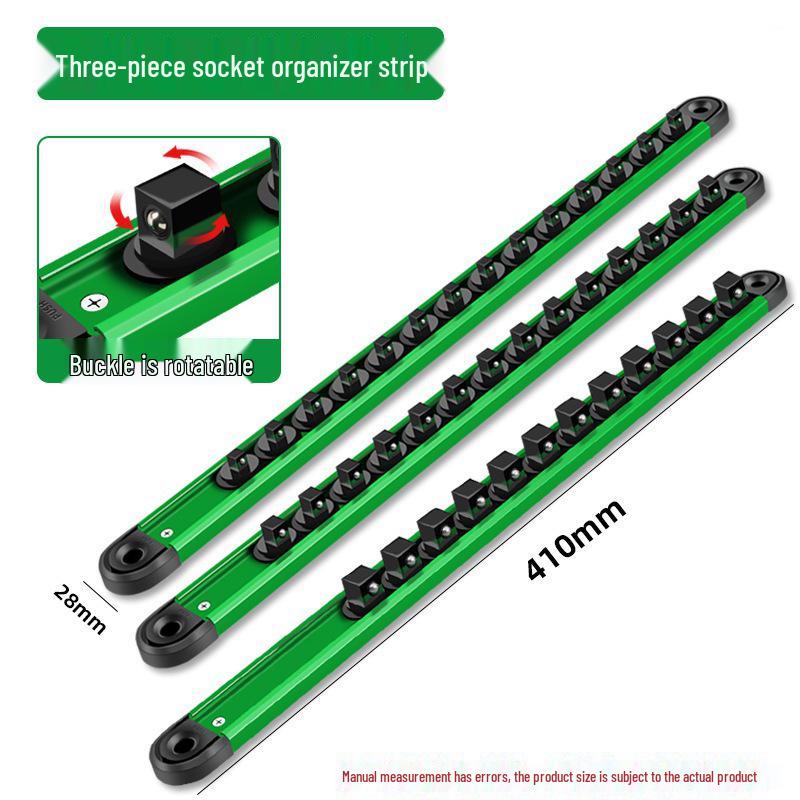 Magnetic Socket Organizer Rack: Large, Medium, Small - Fly Sockets Gadget Metal Power Strip Fixer for Hanging Storage