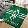 Custom Name SV Werder Bremen Flannel Pattern Square Carpet,Area Rug,Carpet Rug for Living Room Bedroom Sofa Playroom Decor,Non-slip Floor Mat