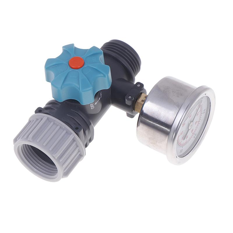 Druckregler G3/4'' Einstellbares Wasserdruckregelventil mit Manometer Gewächshausgarten-Bewässerungsregler