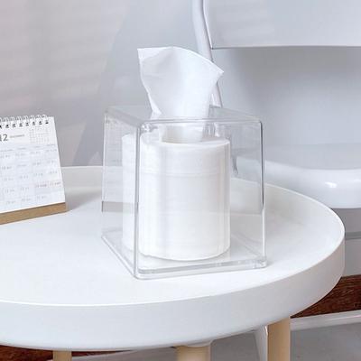 Przezroczysty Akrylowy Pojemnik na Chusteczki Kwadratowy Pudełko na Chusteczki Nowe Pudełko do Przechowywania Papieru